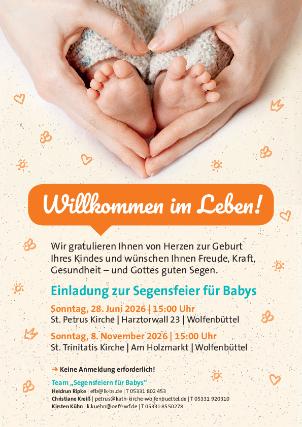 Plakat_A4_Segensfeier Babys_260317_webdruck.indd